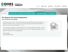 Tablet Screenshot of cohrsobjekt.de